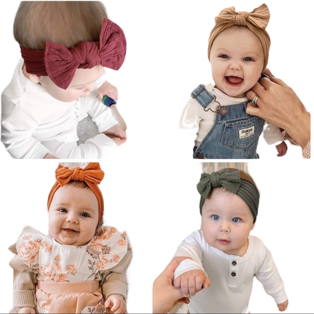 NWT COCOSAND Handmade Soft Stretchy Baby Toddler Bowknot Headbands Hair Band